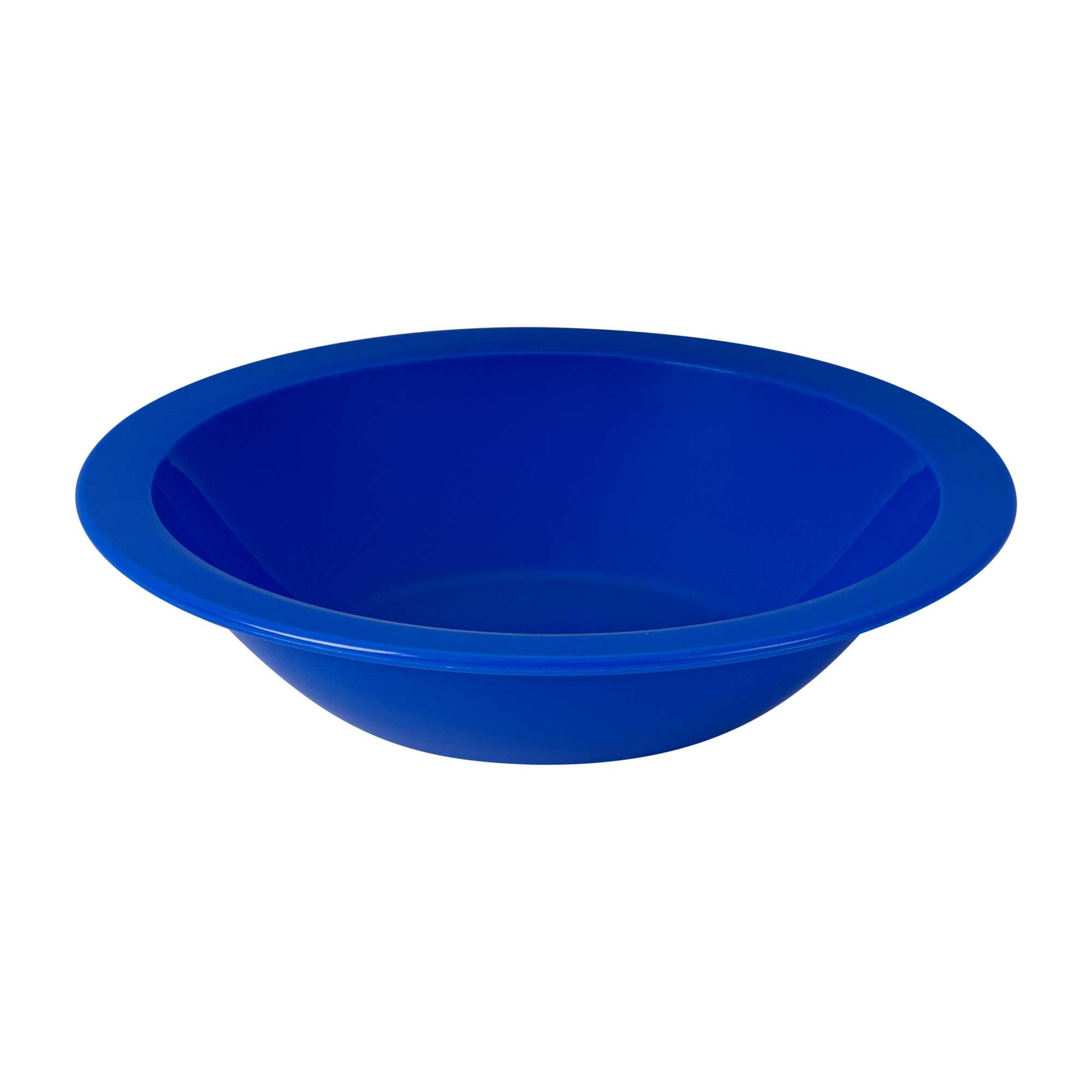 RW Kids 14 oz Round Blue Plastic Bowl - 6 3/4" x 6 3/4" x 4 1/4" - 10 count box