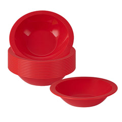 RW Kids 14 oz Round Red Plastic Bowl - 6 3/4