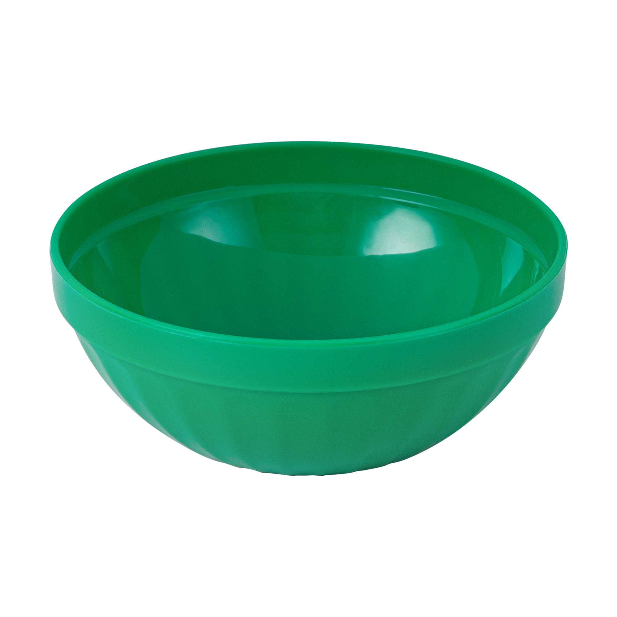 RW Kids 7 oz Round Green Plastic Bowl - 4" x 4" x 7" - 10 count box