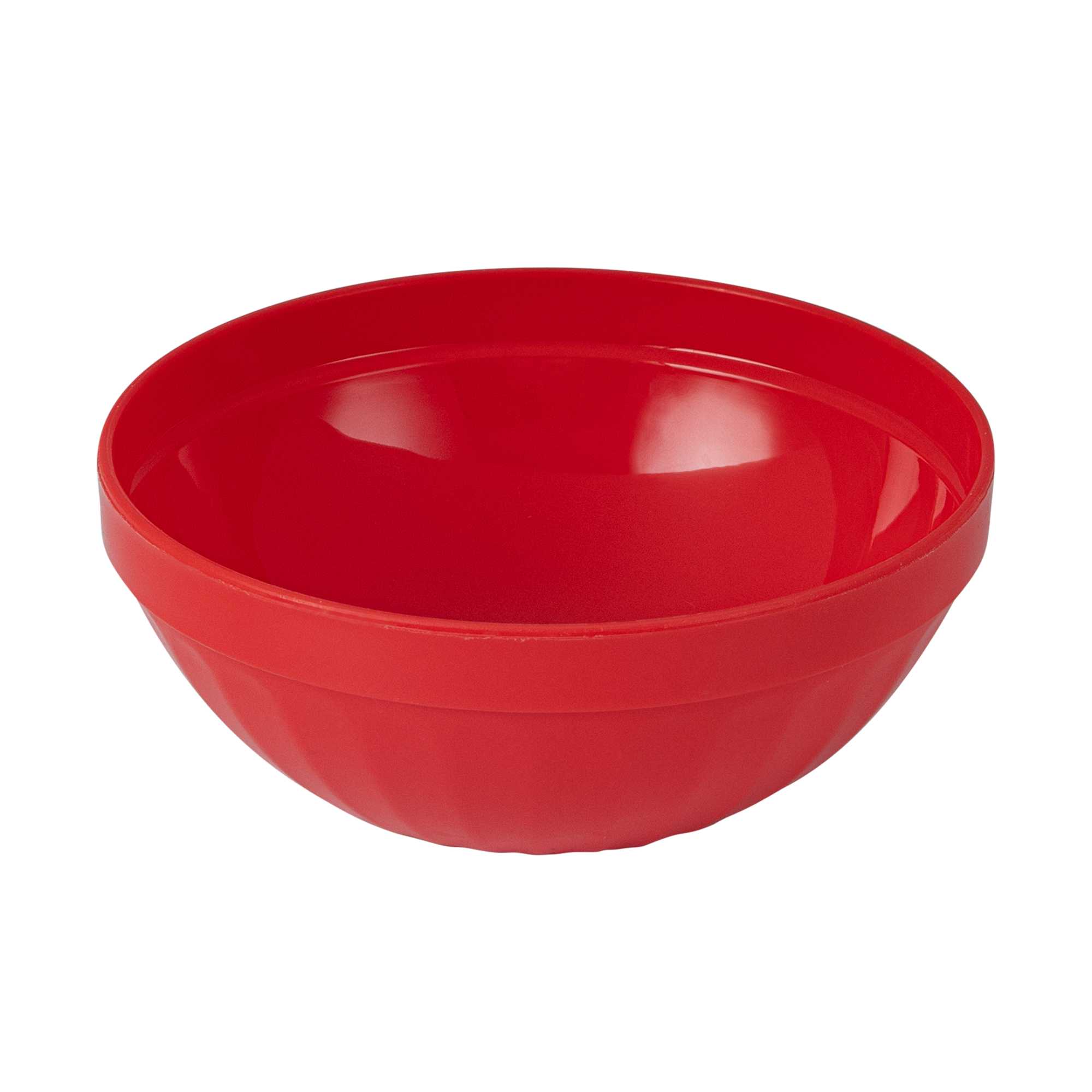 RW Kids 7 oz Round Red Plastic Bowl - 4" x 4" x 7" - 10 count box