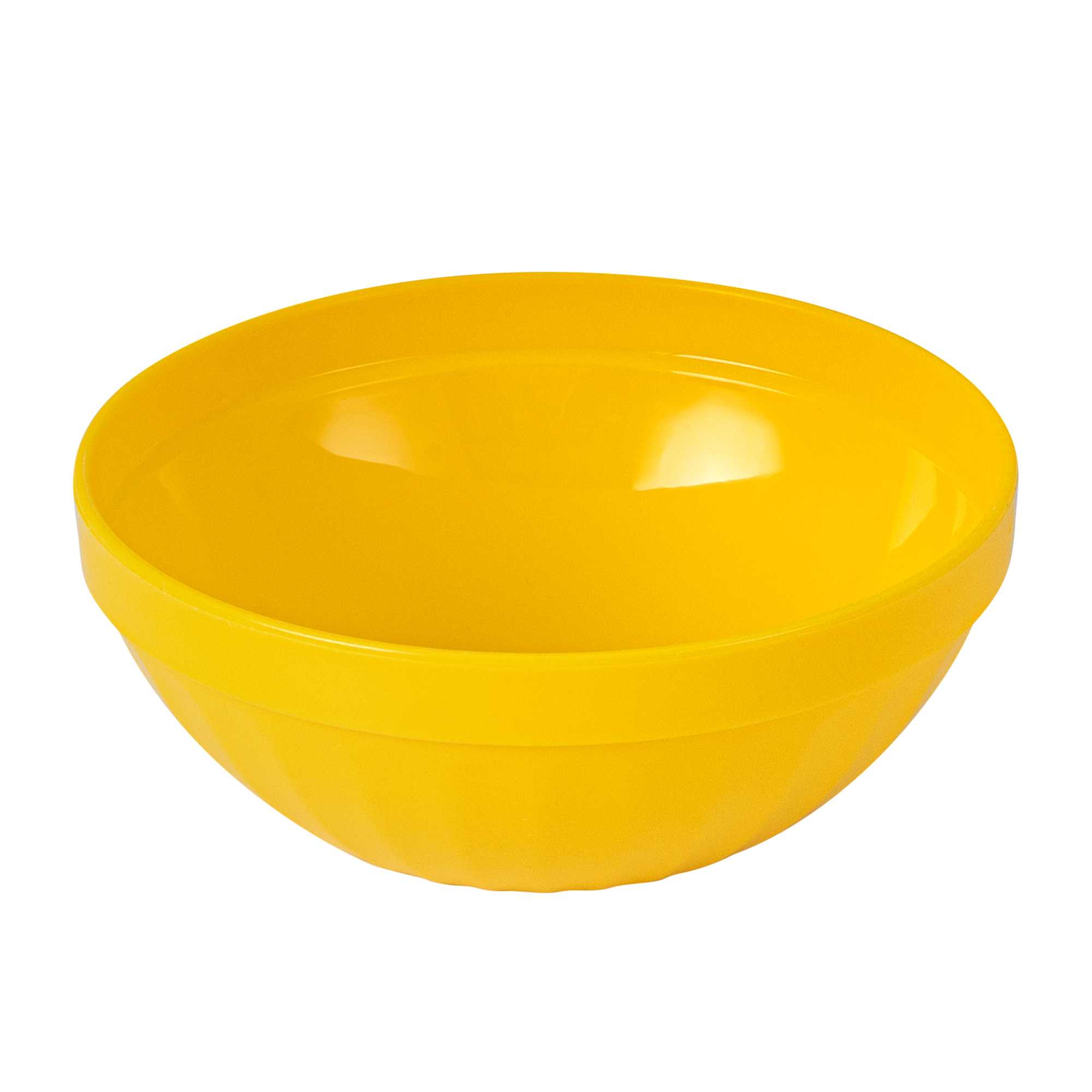 RW Kids 7 oz Round Yellow Plastic Bowl - 4" x 4" x 7" - 10 count box