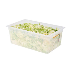 Met Lux Rectangle White Polypropylene Full Size Food Pan - 8