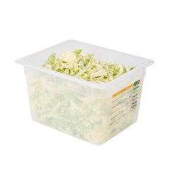 Met Lux Rectangle White Polypropylene Half Size Food Pan - 8