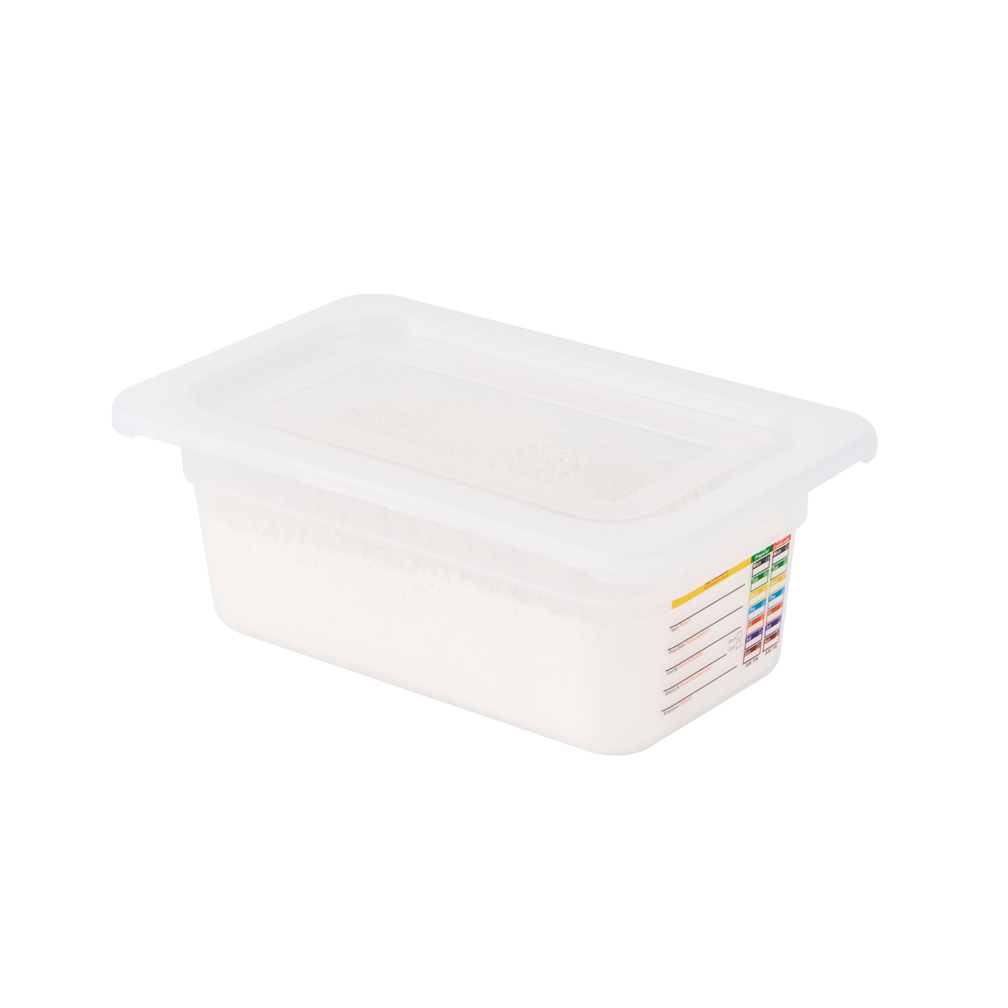 Met Lux Rectangle Clear Polypropylene Lid - Fits 1/4 Size Food Pan - 10 1/2" x 6 1/2" - 10 count box