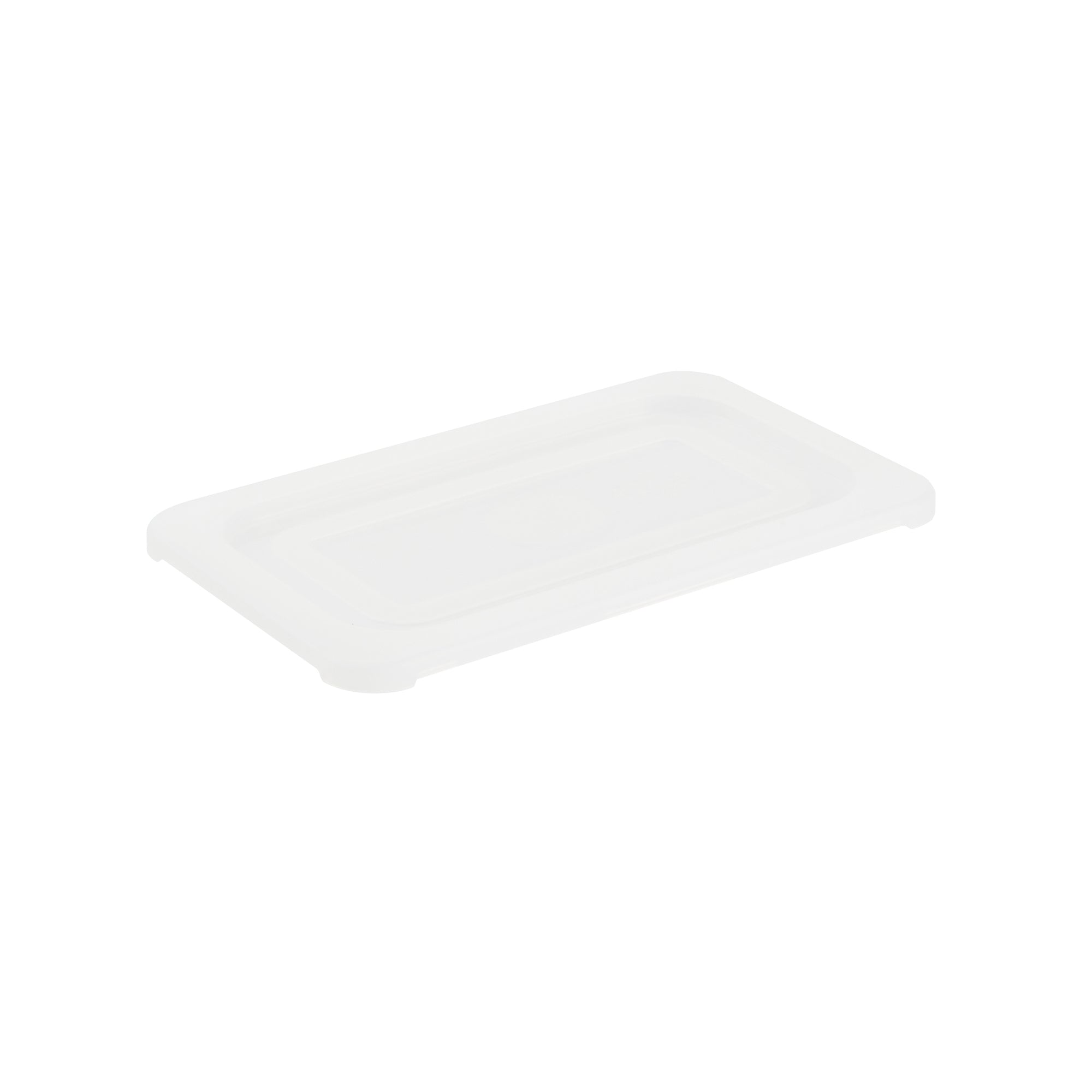 Met Lux Rectangle Clear Polypropylene Lid - Fits 1/4 Size Food Pan - 10 1/2" x 6 1/2" - 10 count box