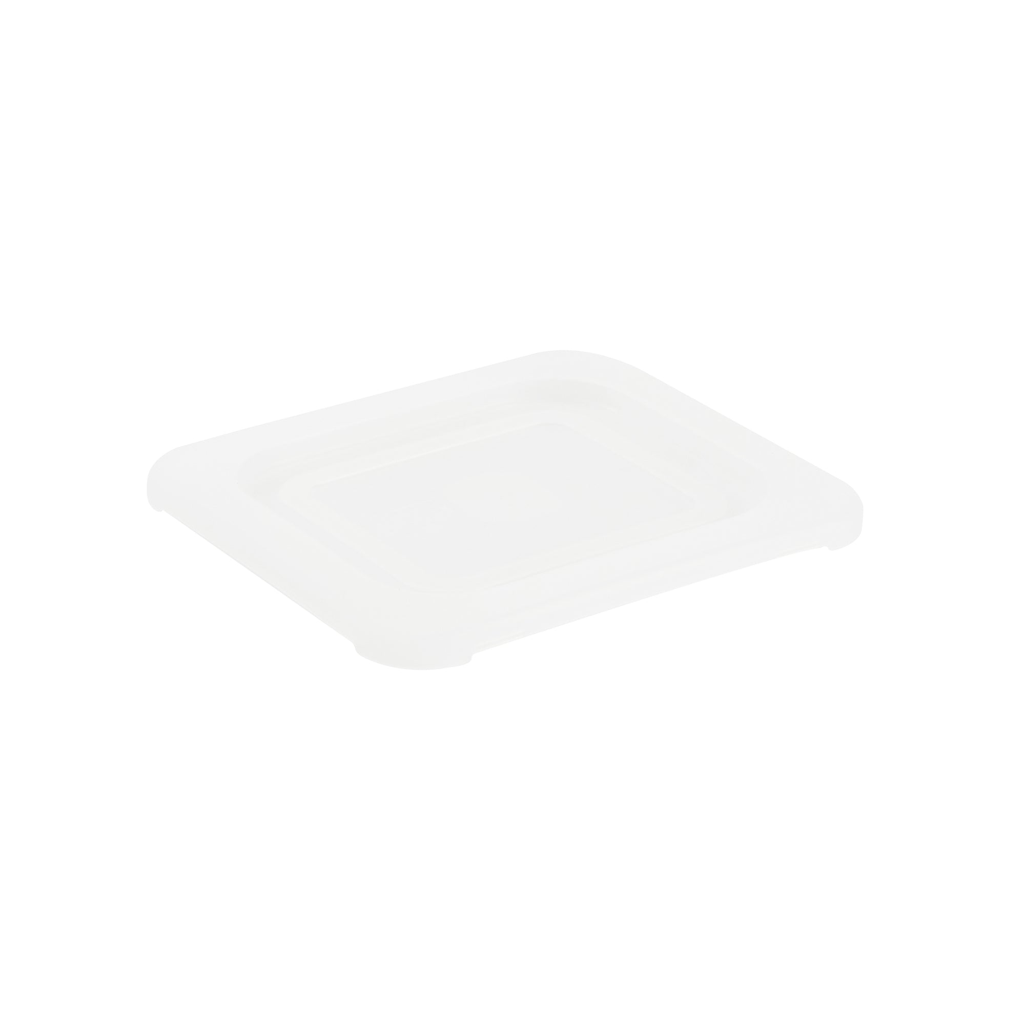 Met Lux Square Clear Polypropylene Lid - Fits 1/6 Size Food Pan - 7" x 6 1/2" - 10 count box