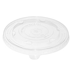 Sustain Round Clear Plastic Lid - Fits 17, 25 & 34 oz Take Out Container - 50 count box