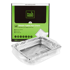 Fresh Hero Nylon Half Size Shallow Steam Table Pan Liner - 2.5