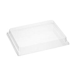 Taipei Rectangle Clear Plastic Lid - Fits 24 oz Bento Box - 100 count box