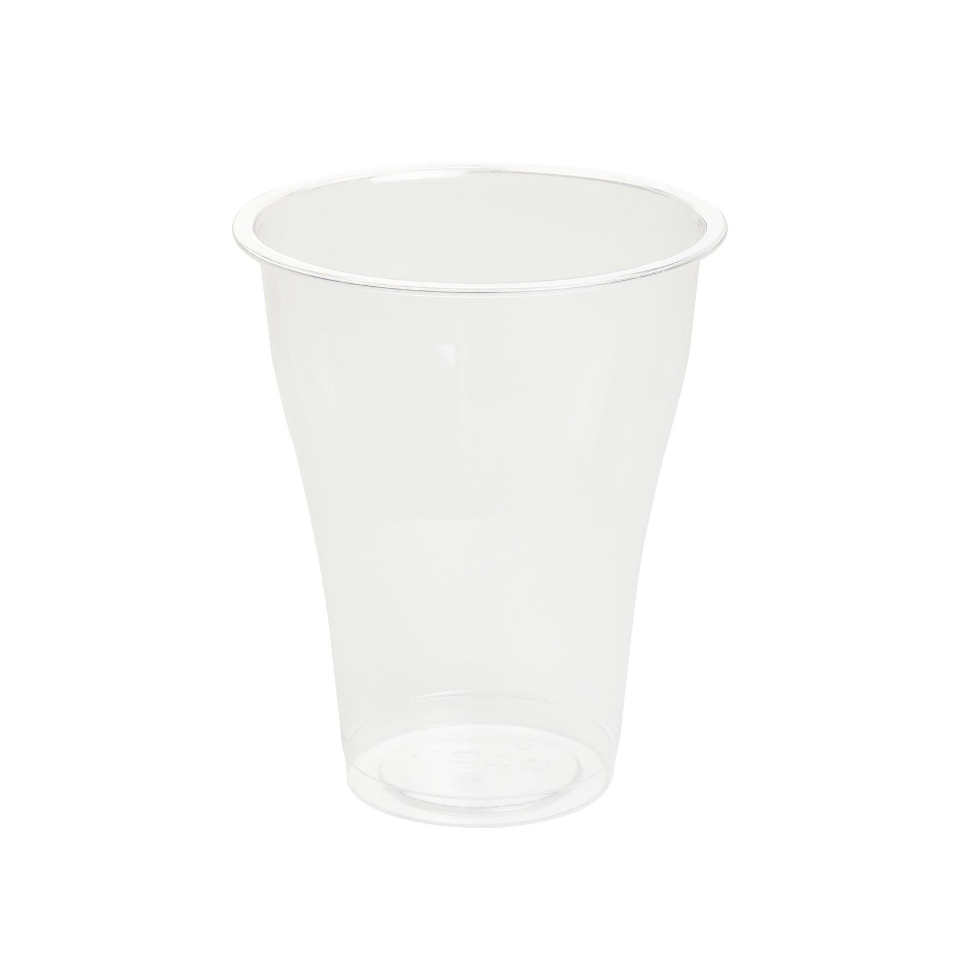 Basic Nature 14 oz Clear PLA Plastic Beer Glass - Compostable - 3 3/4" x 3 3/4" x 4 1/2" - 1000 count box