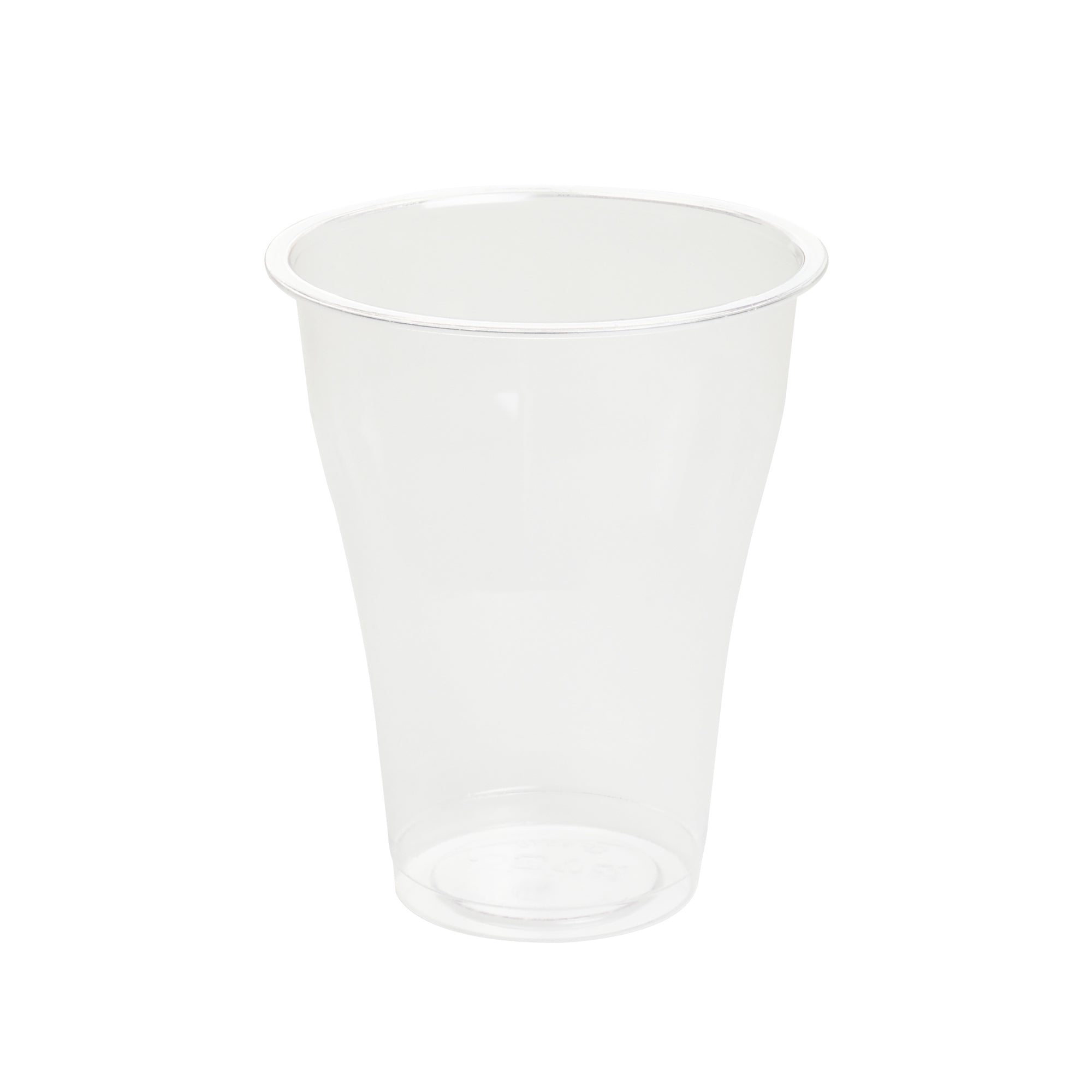 Basic Nature 14 oz Clear PLA Plastic Beer Glass - Compostable - 3 3/4" x 3 3/4" x 4 1/2" - 1000 count box