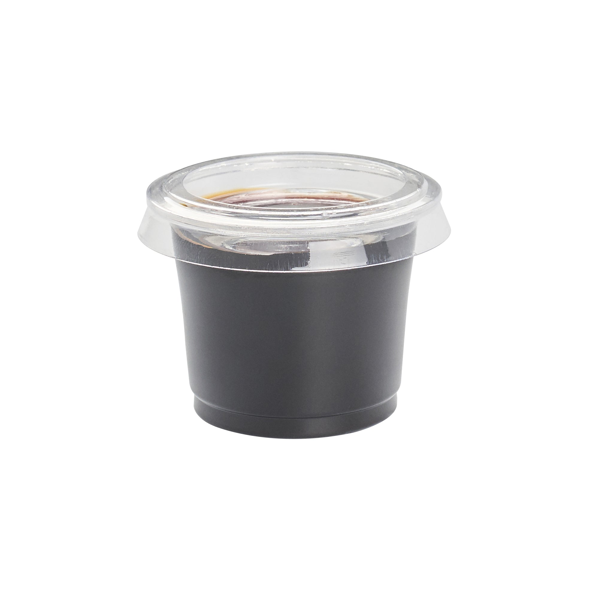 Basic Nature Clear PLA Plastic Lid - Fits 1 oz Portion Cup, Compostable - 2000 count box