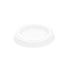 Basic Nature Clear PLA Plastic Lid - Fits 1 oz Portion Cup, Compostable - 2000 count box