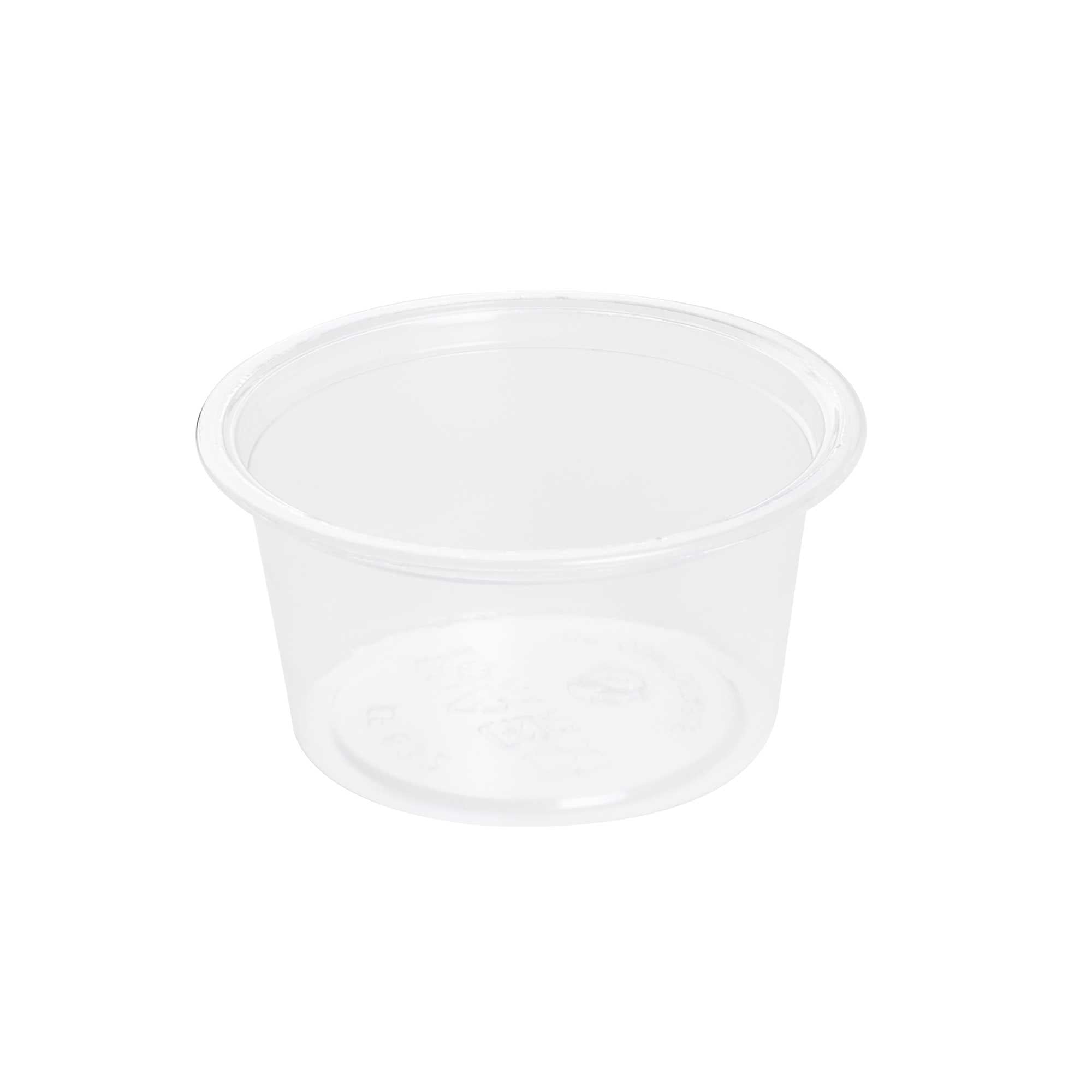 Basic Nature 2 oz Clear PLA Plastic Portion Cup - Compostable - 100 count box
