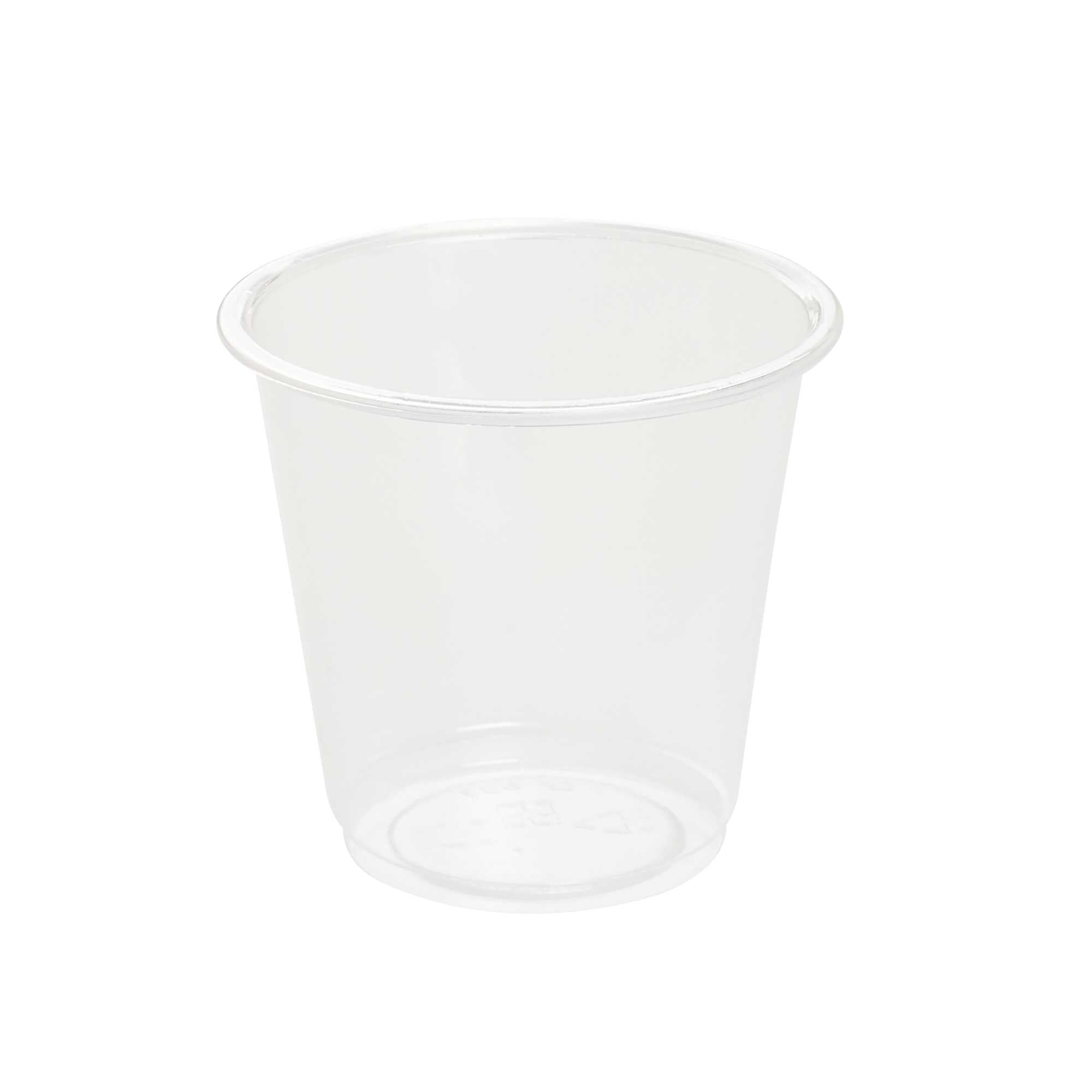 Basic Nature 3 oz Clear PLA Plastic Portion Cup - Compostable - 100 count box