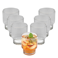 Bev Tek 11 oz Clear SAN Plastic Tumbler - Stackable - 6 count box