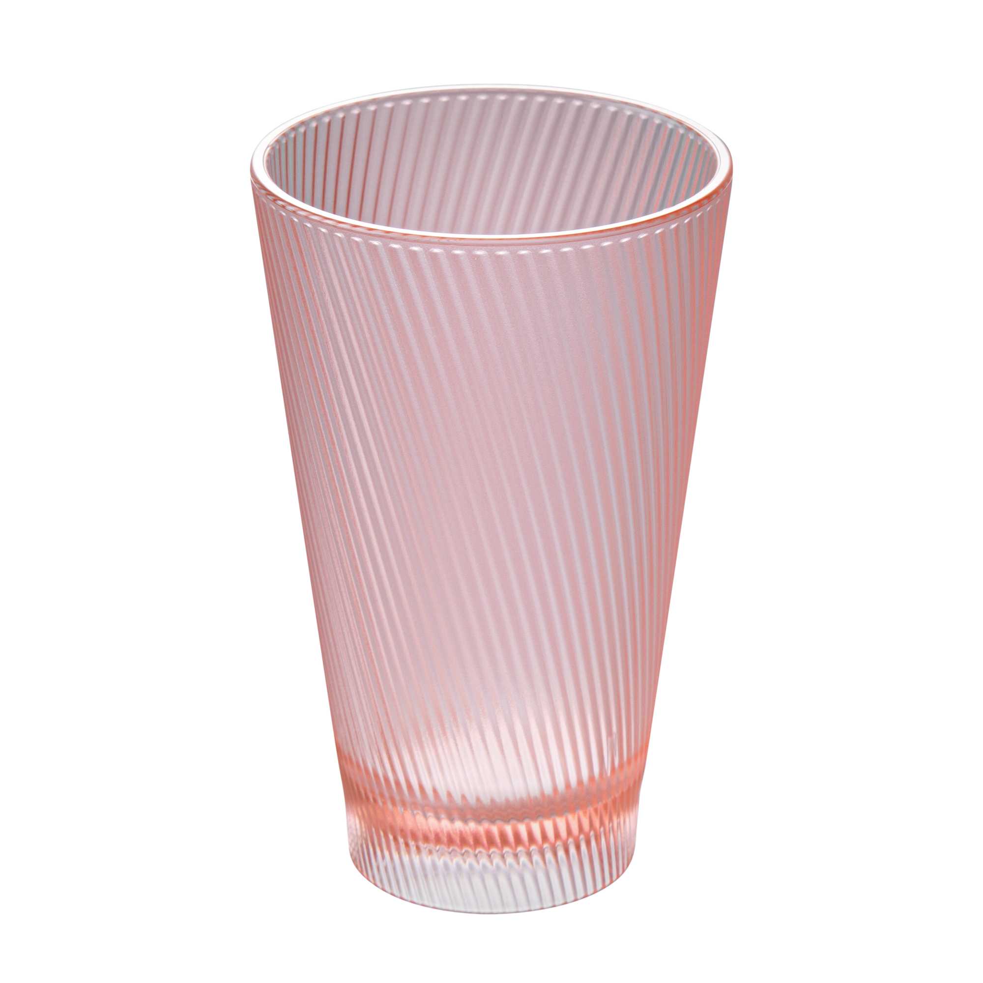 Bev Tek 14 oz Pink SAN Plastic Tumbler - 48 count box