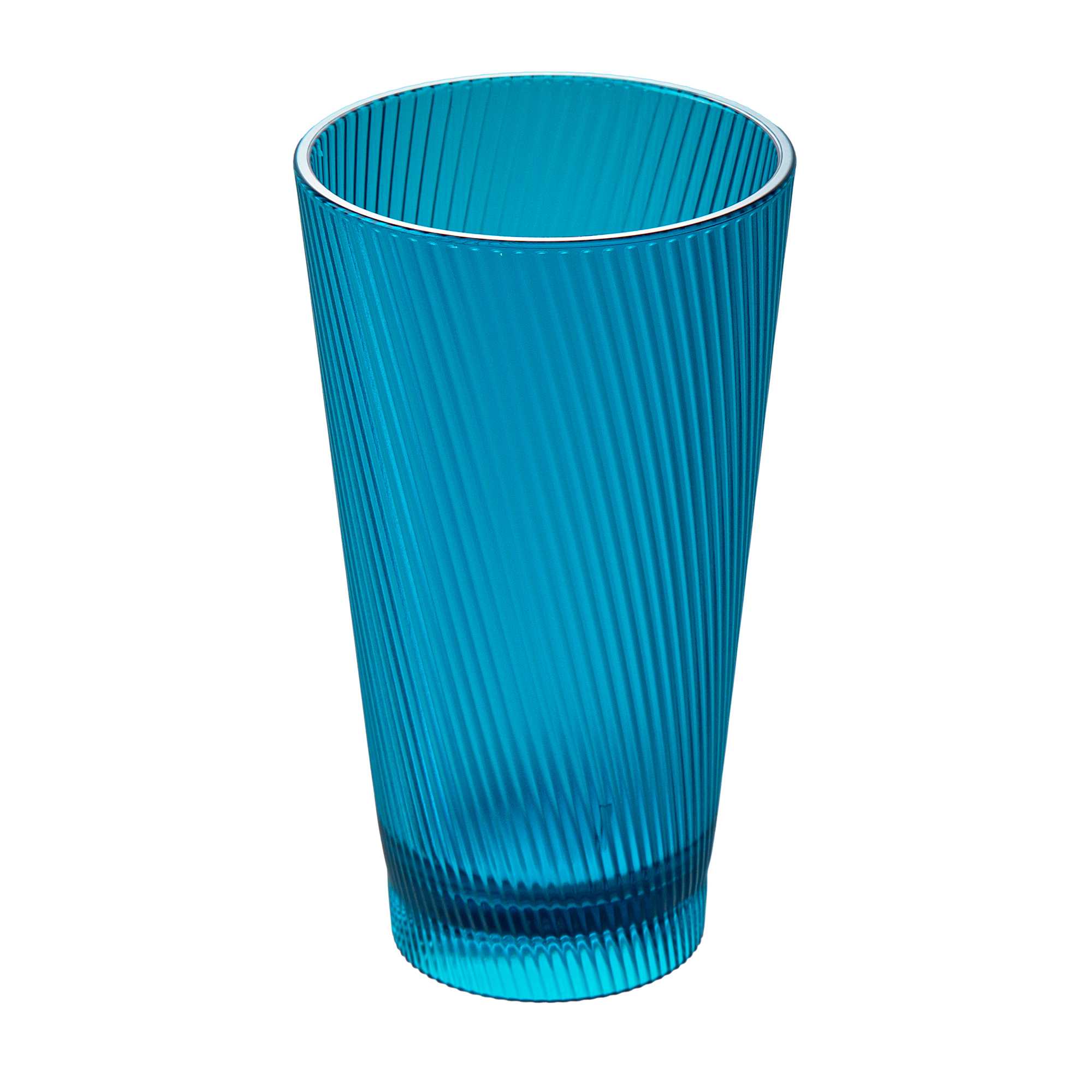 Bev Tek 16 oz Blue SAN Plastic Tumbler - 48 count box