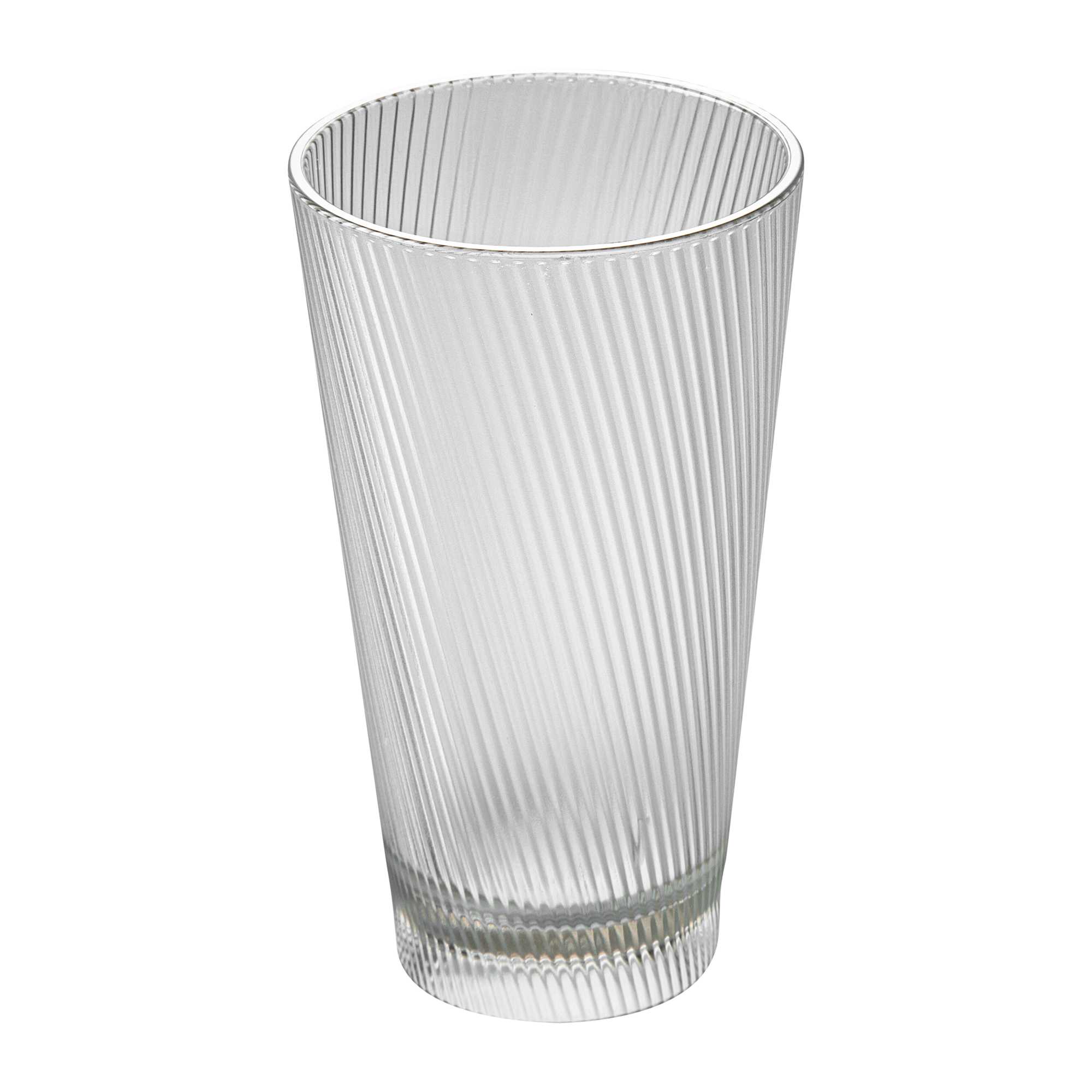 Bev Tek 16 oz Clear SAN Plastic Tumbler - 6 count box
