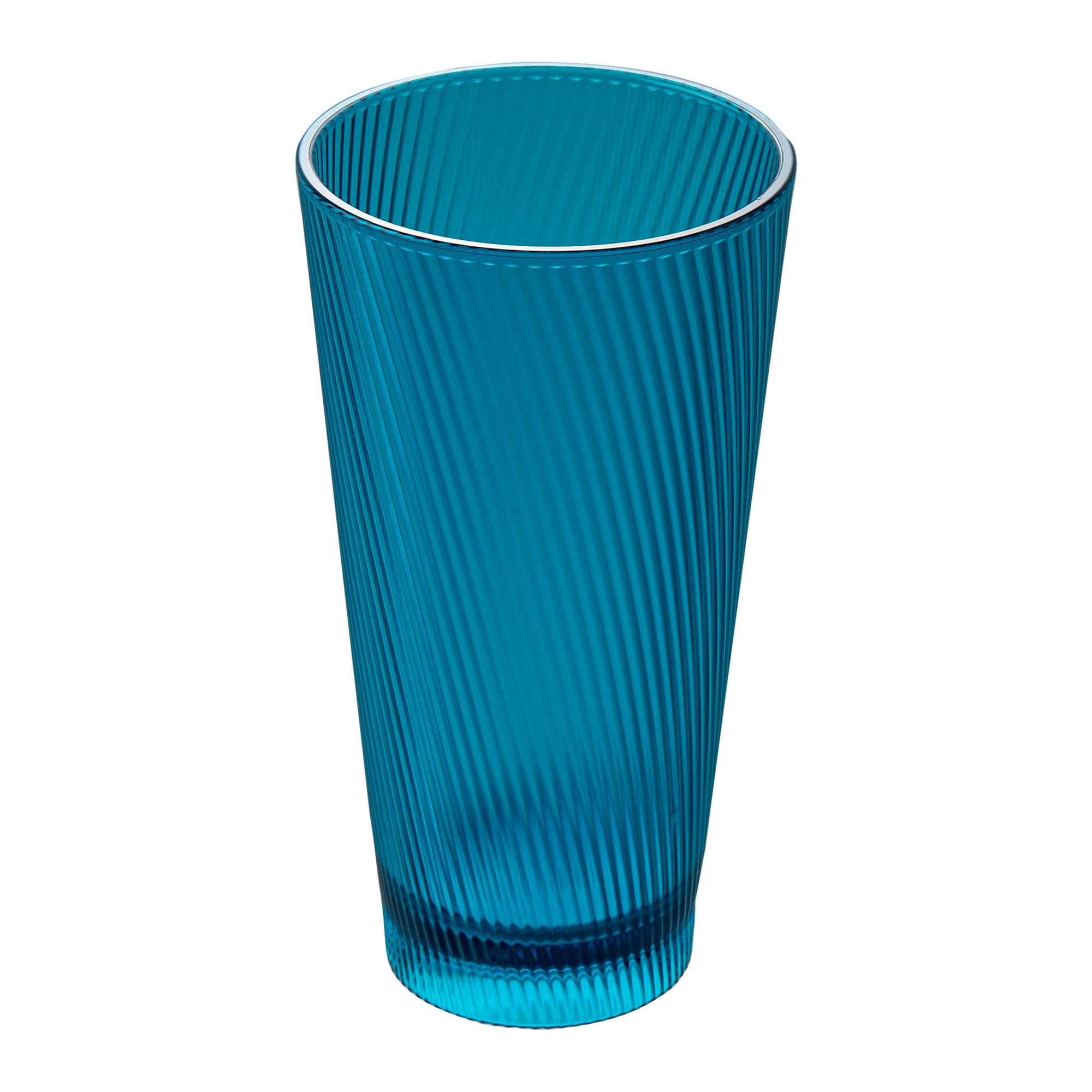 Bev Tek 20 oz Blue SAN Plastic Tumbler - 6 count box