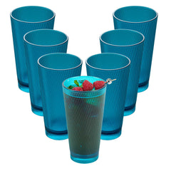 Bev Tek 20 oz Blue SAN Plastic Tumbler - 48 count box