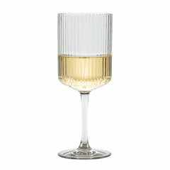 Bev Tek 12 oz Clear SAN Plastic Wine Glass - 48 count box