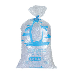 Bag Tek 50 Lb Clear Plastic Ice Bag - with Ice Print - 200 count box