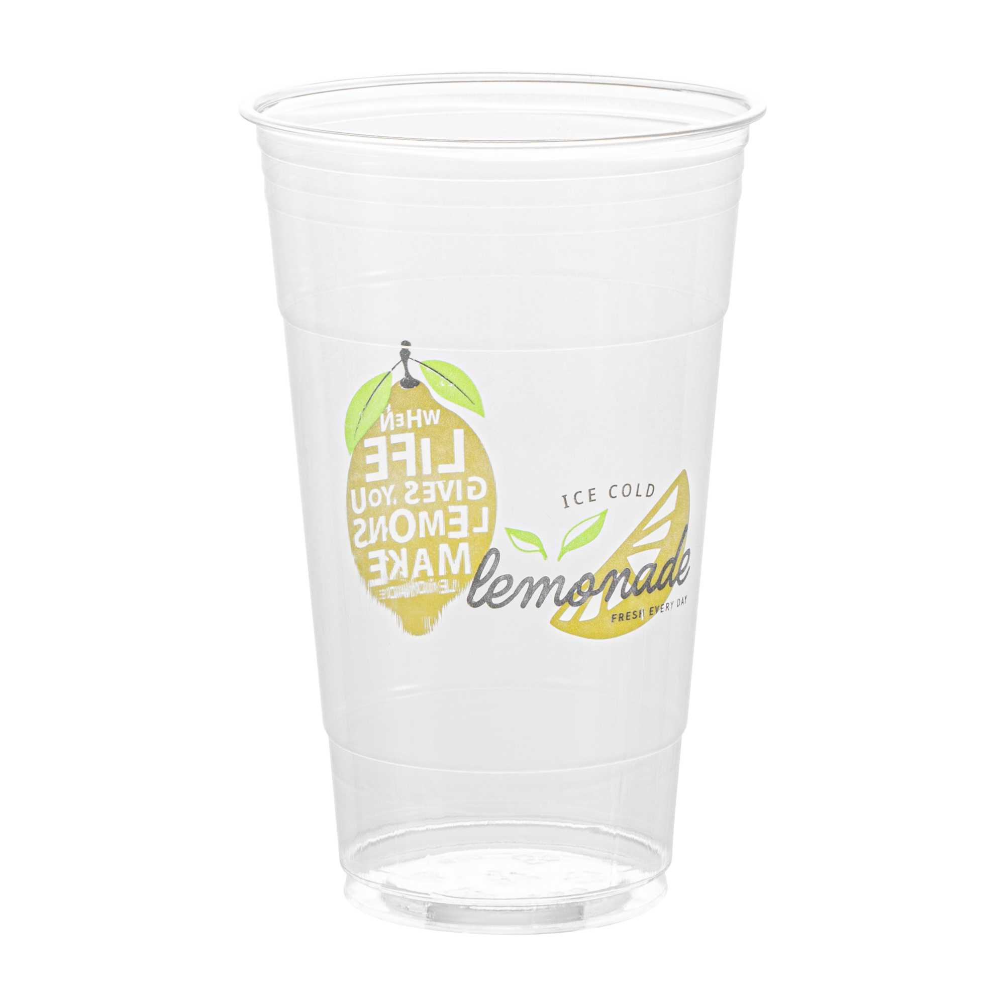 Visage 24 oz Clear PET Lemonade Cup - 1000 count box