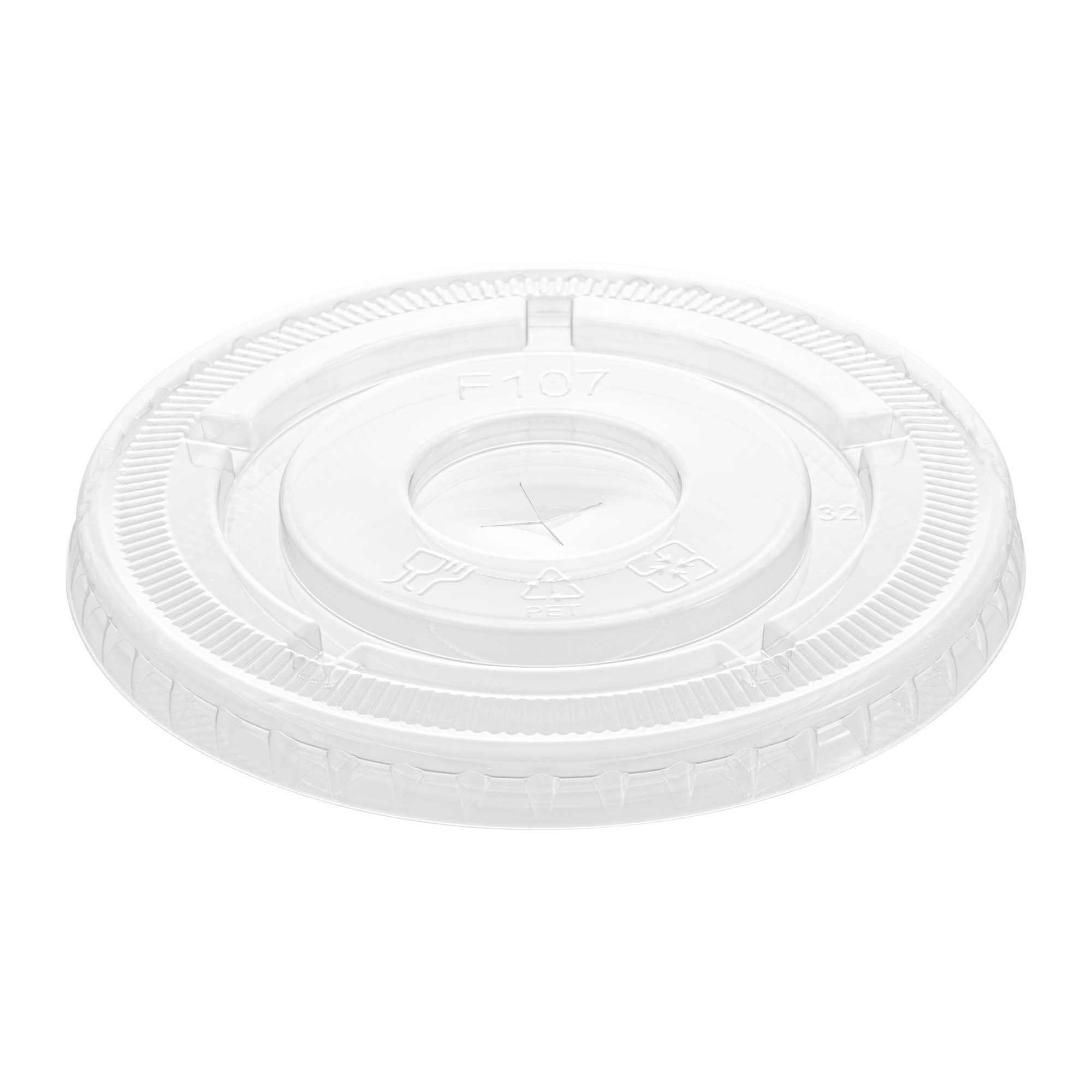 Visage Clear Plastic Flat Lid - Fits 32 oz Cold Cup - 1000 count box