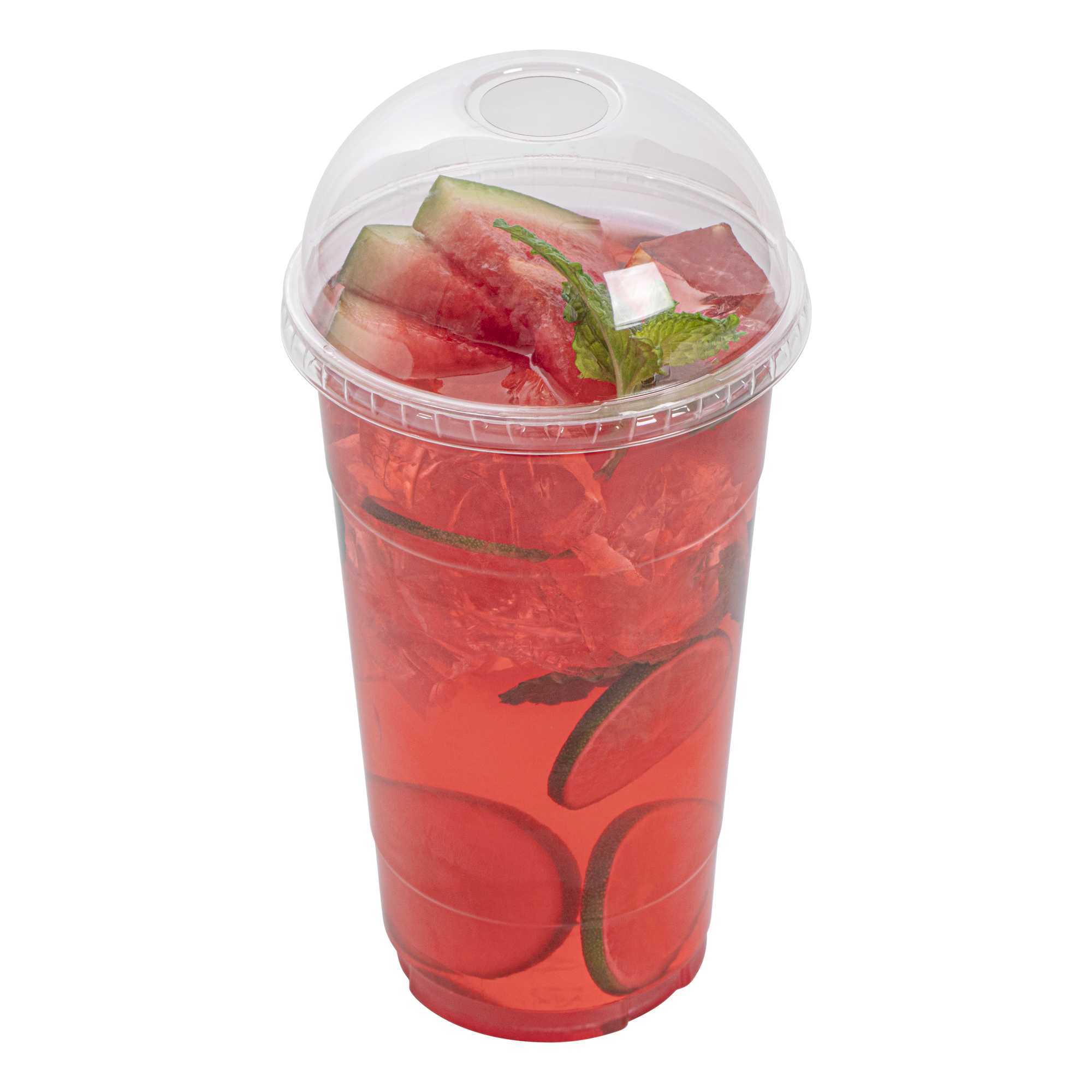 Visage Clear Plastic Dome Lid - Fits 32 oz Cold Cup - 1000 count box