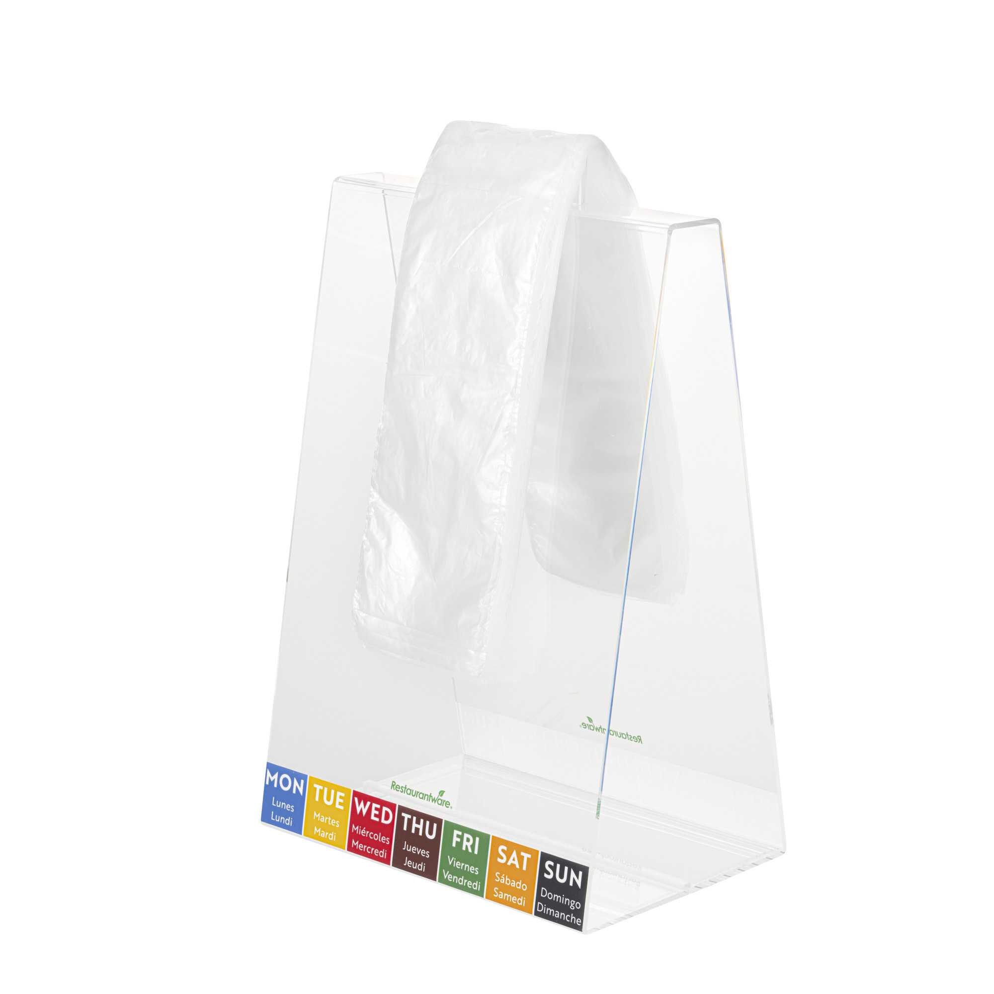 Bag Tek Plastic Unprinted Deli Saddle Bag - with Flip Top - 3 1/2" x 10" - 2000 count box