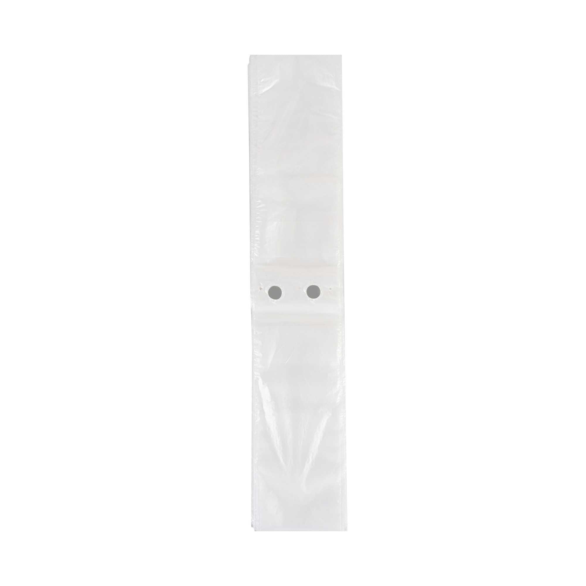 Bag Tek Plastic Unprinted Deli Saddle Bag - with Flip Top - 3 1/2" x 10" - 2000 count box