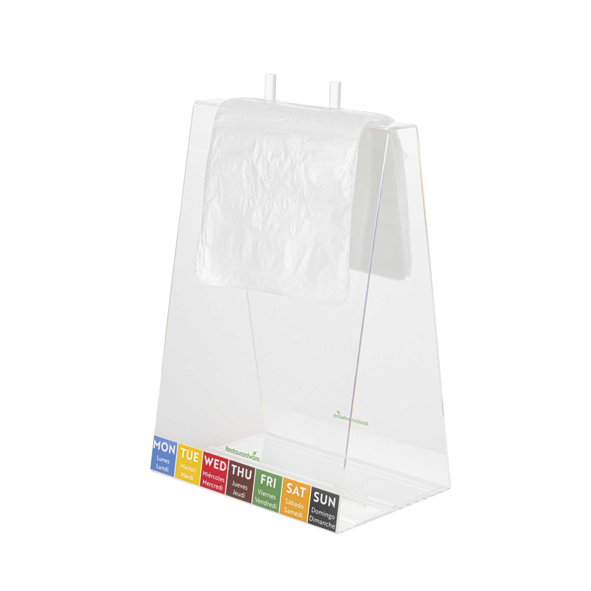 Bag Tek Plastic Unprinted Deli Saddle Bag - with Flip Top - 6 1/2" x 6 1/2" - 2000 count box