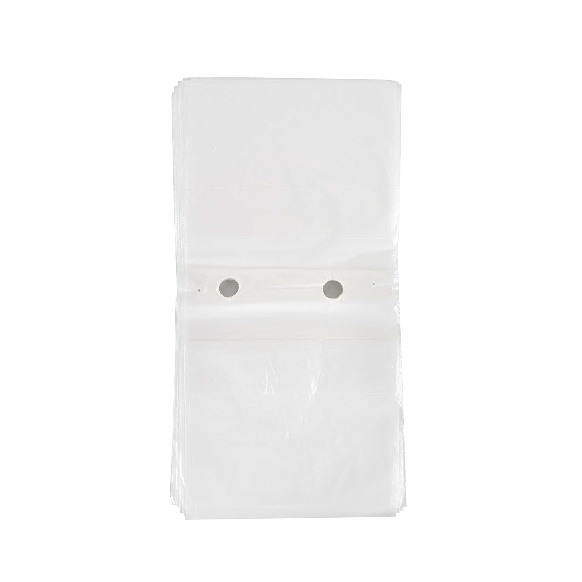 Bag Tek Plastic Unprinted Deli Saddle Bag - with Flip Top - 6 1/2" x 6 1/2" - 2000 count box