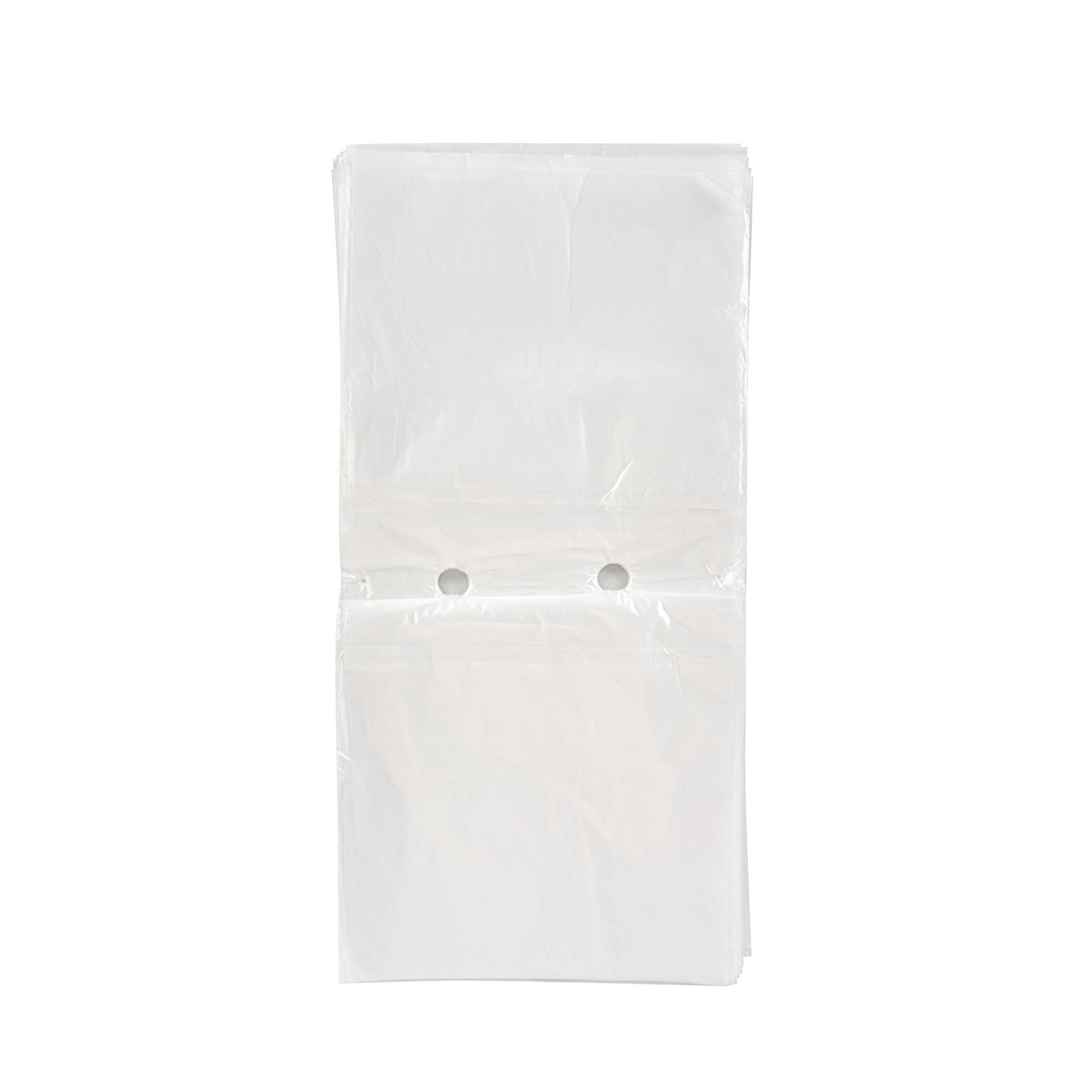 Bag Tek Plastic Unprinted Deli Saddle Bag - with Flip Top - 7 1/2" x 7 1/2" - 200 count box