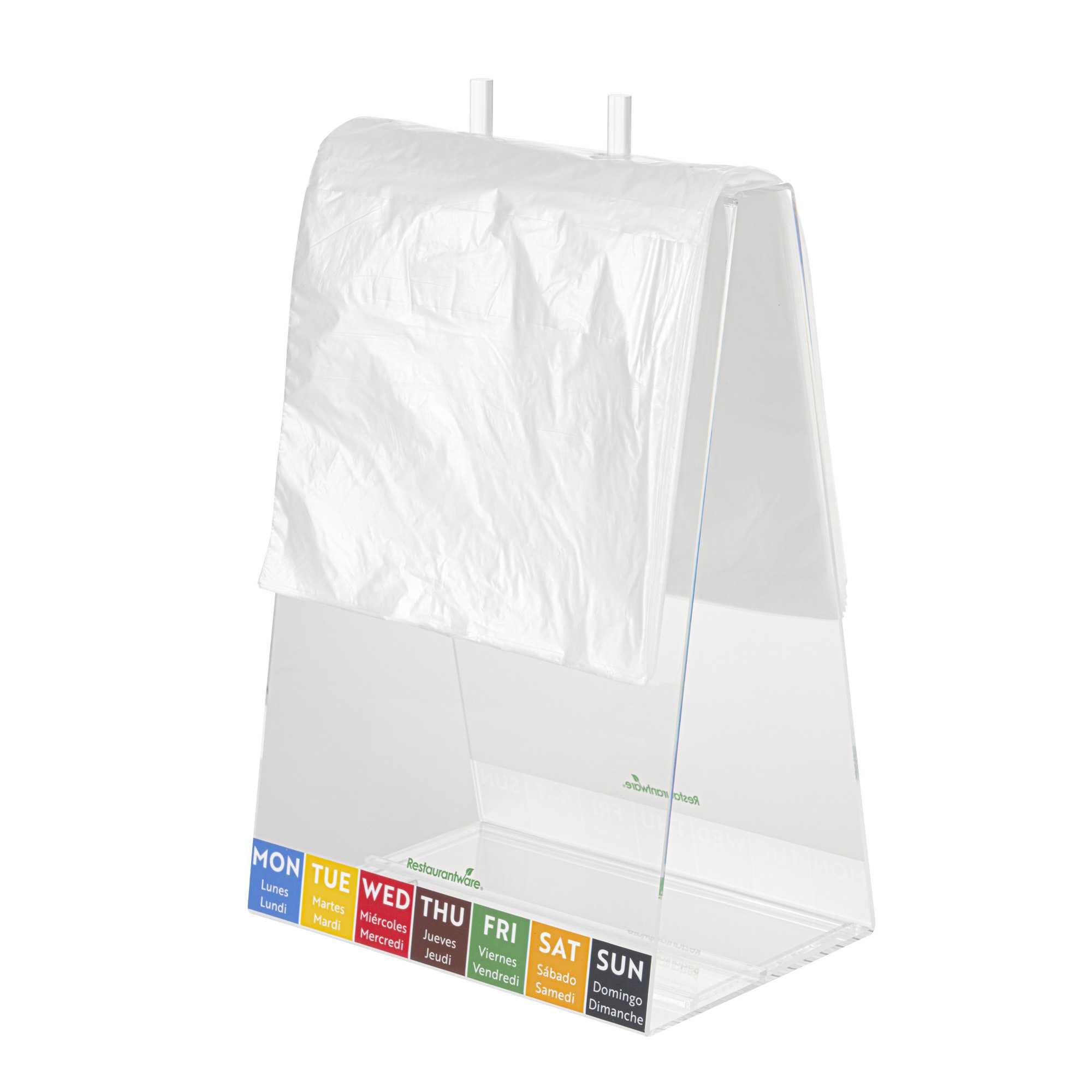 Bag Tek Plastic Unprinted Deli Saddle Bag - with Flip Top - 8 1/2" x 8 1/2" - 2000 count box