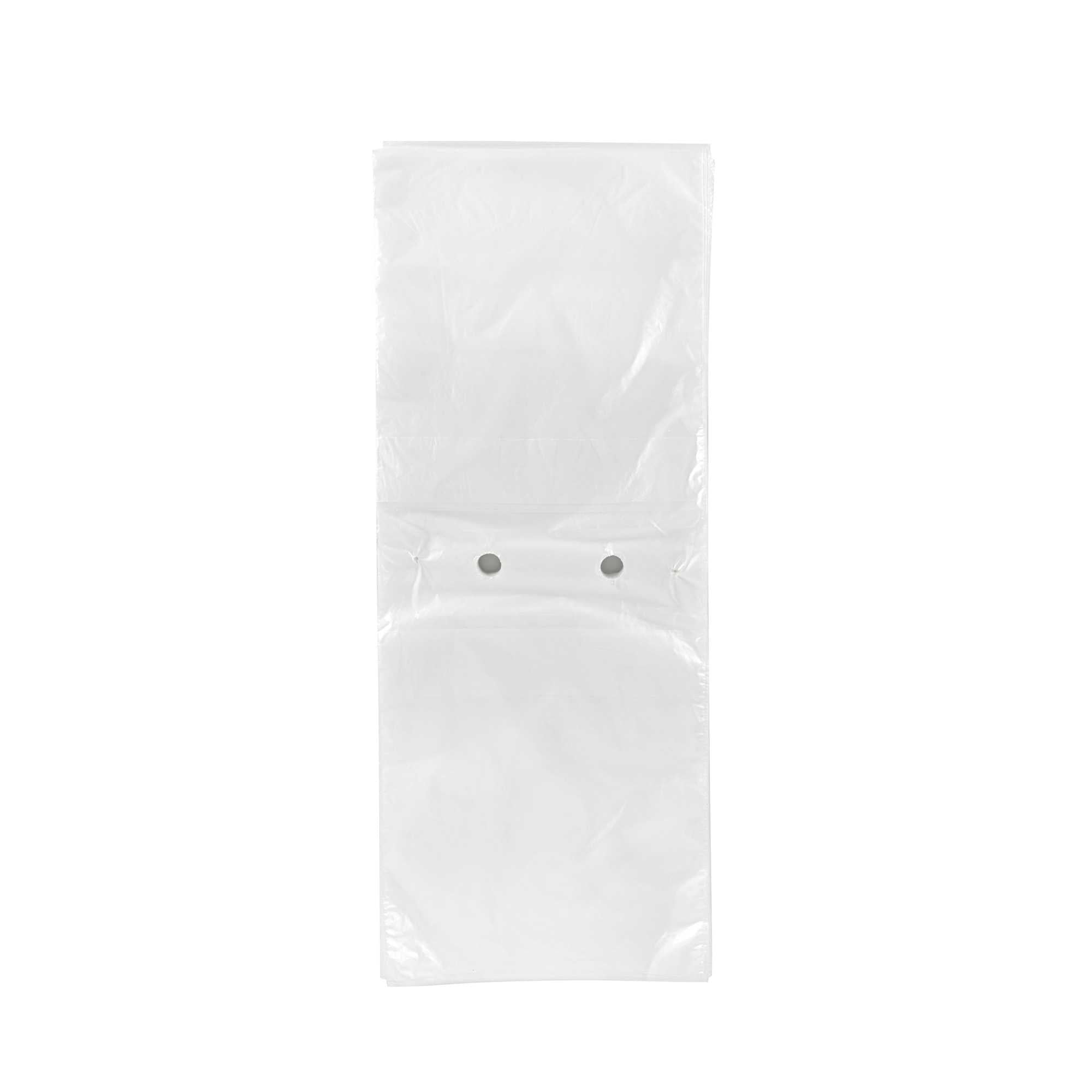Bag Tek Plastic Unprinted Deli Saddle Bag - with Flip Top - 8" x 10" - 2000 count box