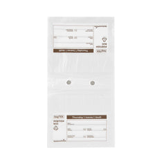 Bag Tek Clear and Brown Plastic Day Of The Week Thursday Portion Bag - Trilingual - 8 1/2