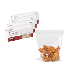 Heat Tek 2 Mil Clear LDPE Zip Top Bag - 6
