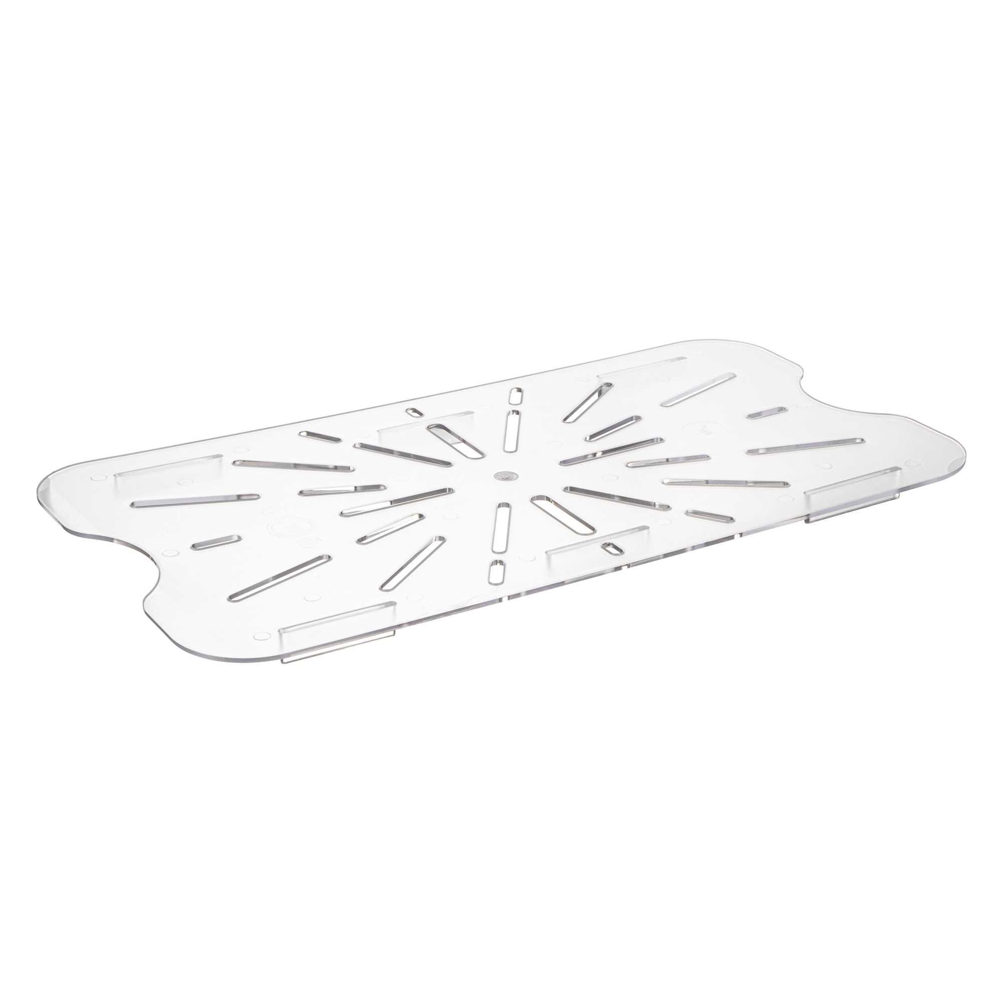 Met Lux Full Size Clear Polycarbonate Drain Tray - 1 count box