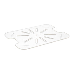 Met Lux 1/2 Size Clear Polycarbonate Drain Tray - 10 count box