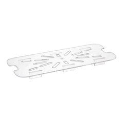 Met Lux 1/3 Size Clear Polycarbonate Drain Tray - 10 count box