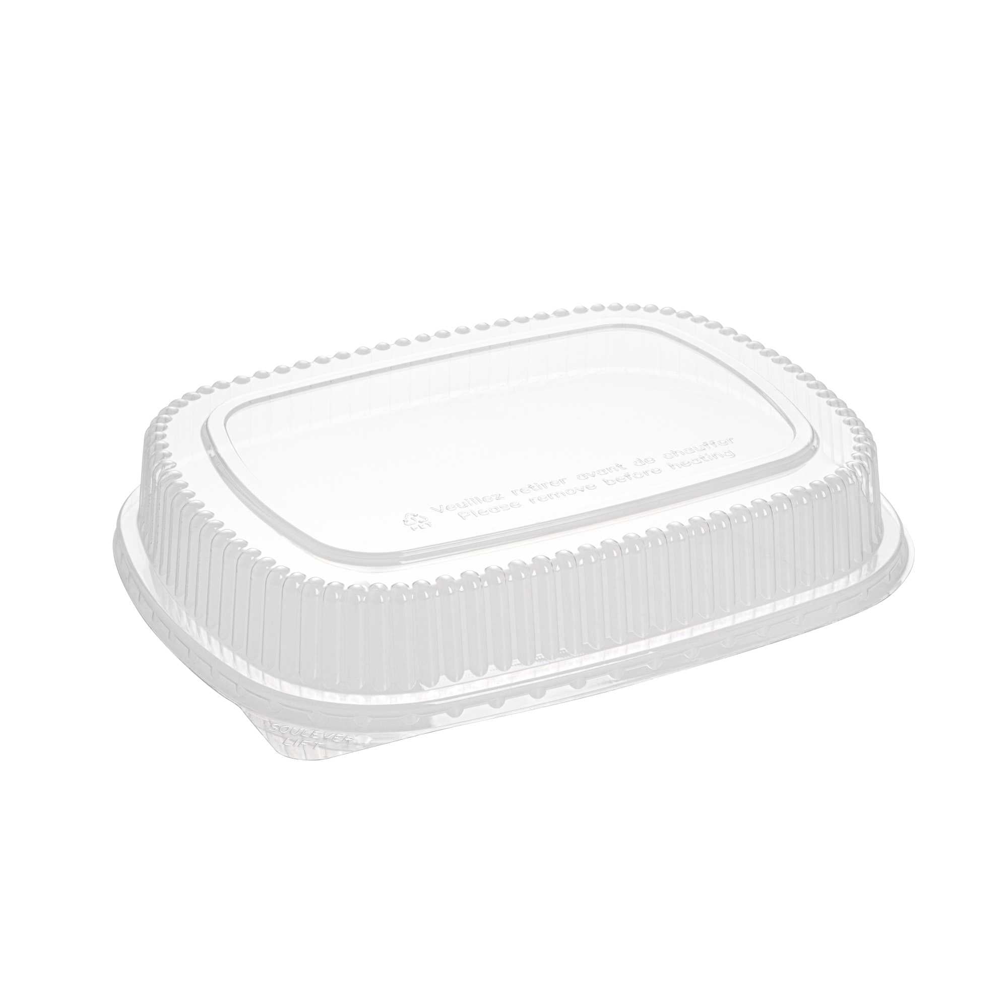 Foil Lux Clear Plastic Lid - Fits 70 oz Foil Take Out Pan - 100 count box