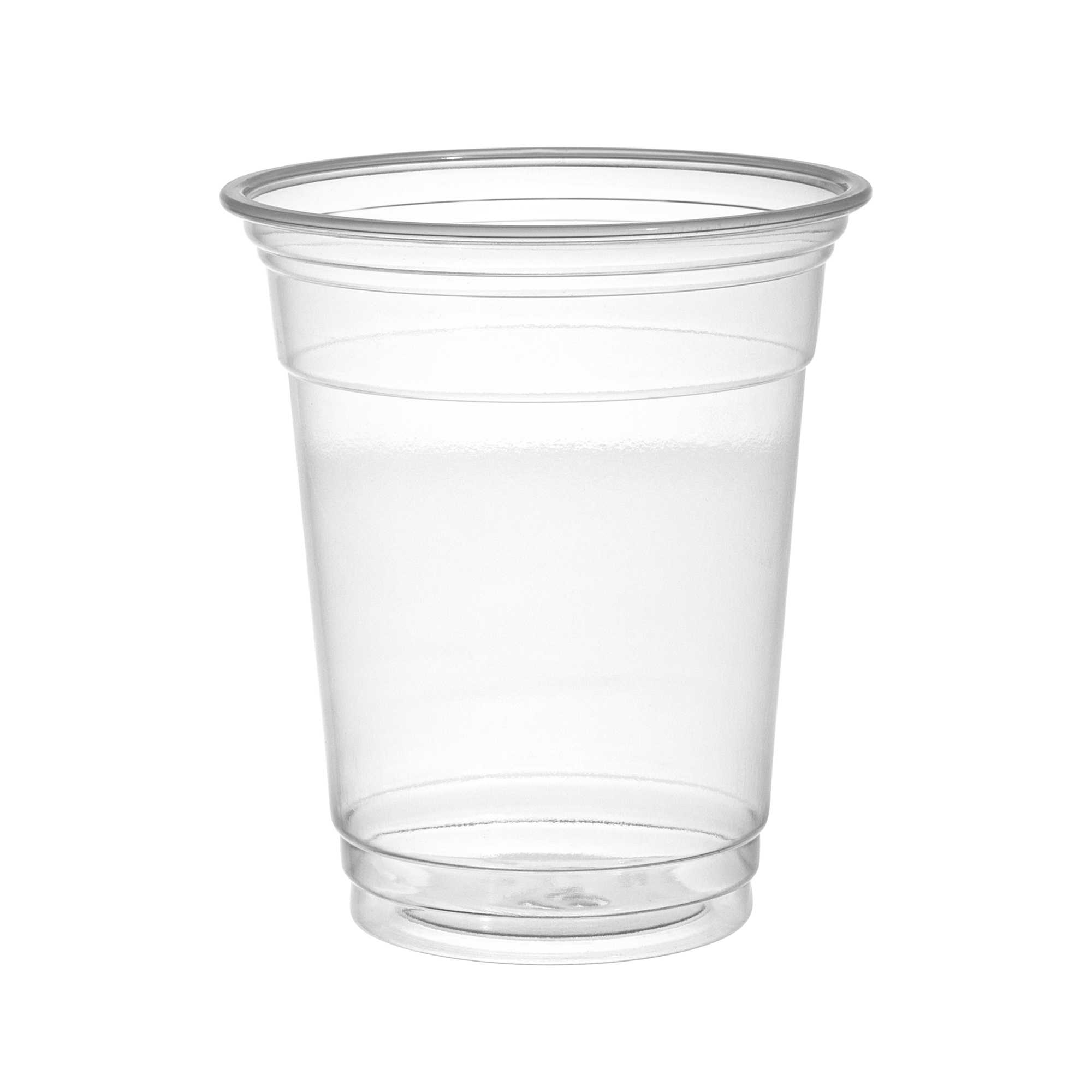 Chef 101 12 oz Clear Plastic Cold Cup - 3 1/2" x 3 1/2" x 4 1/4" - 1000 count box