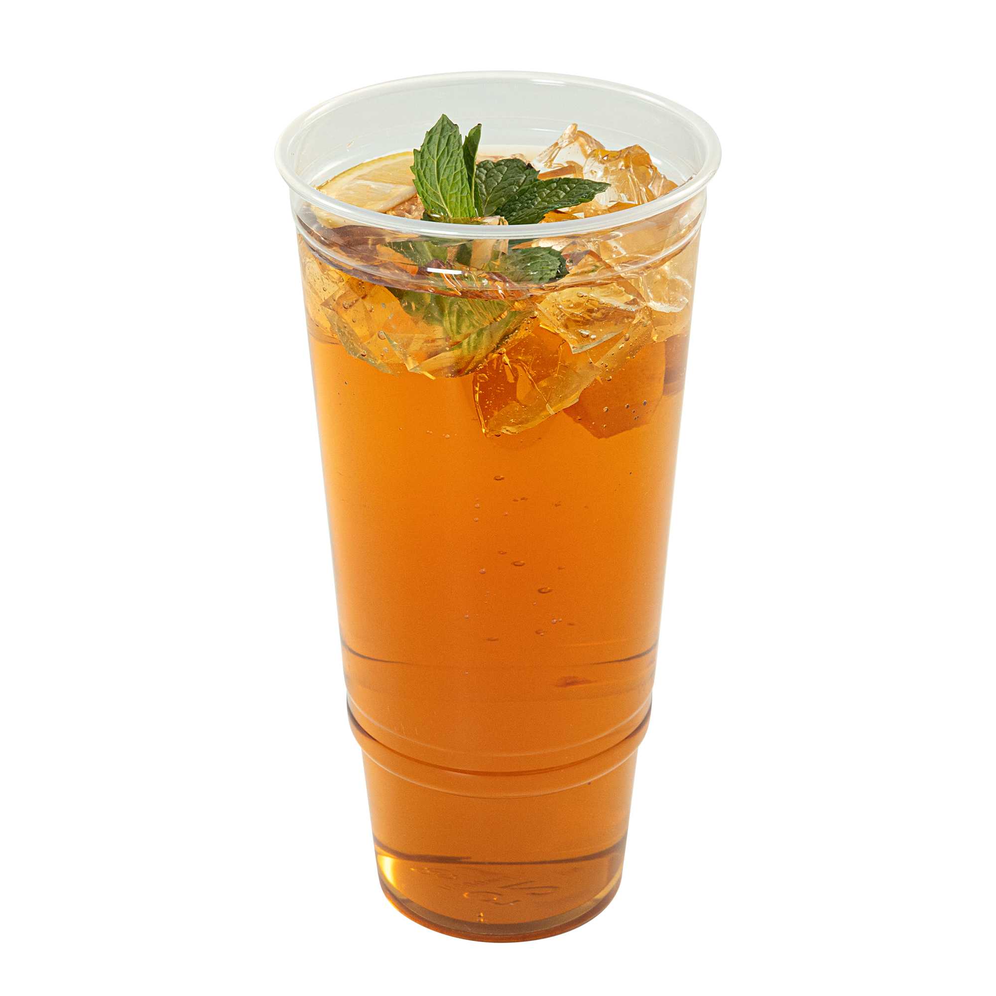 Chef 101 52 oz Clear Plastic Cold Cup - 4 1/2" x 4 1/2" x 8 1/2" - 500 count box