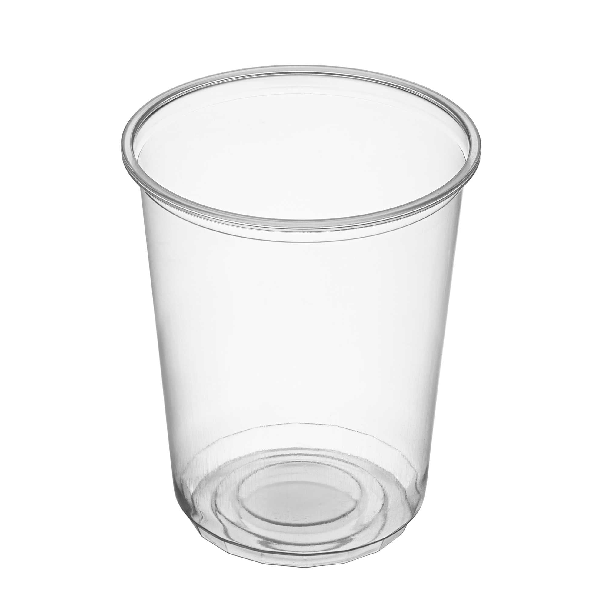 SustainaLite 32 oz Clear Plastic To Go Deli Container - 2 3/4" x 2 3/4" x 5 3/4" - 500 count box