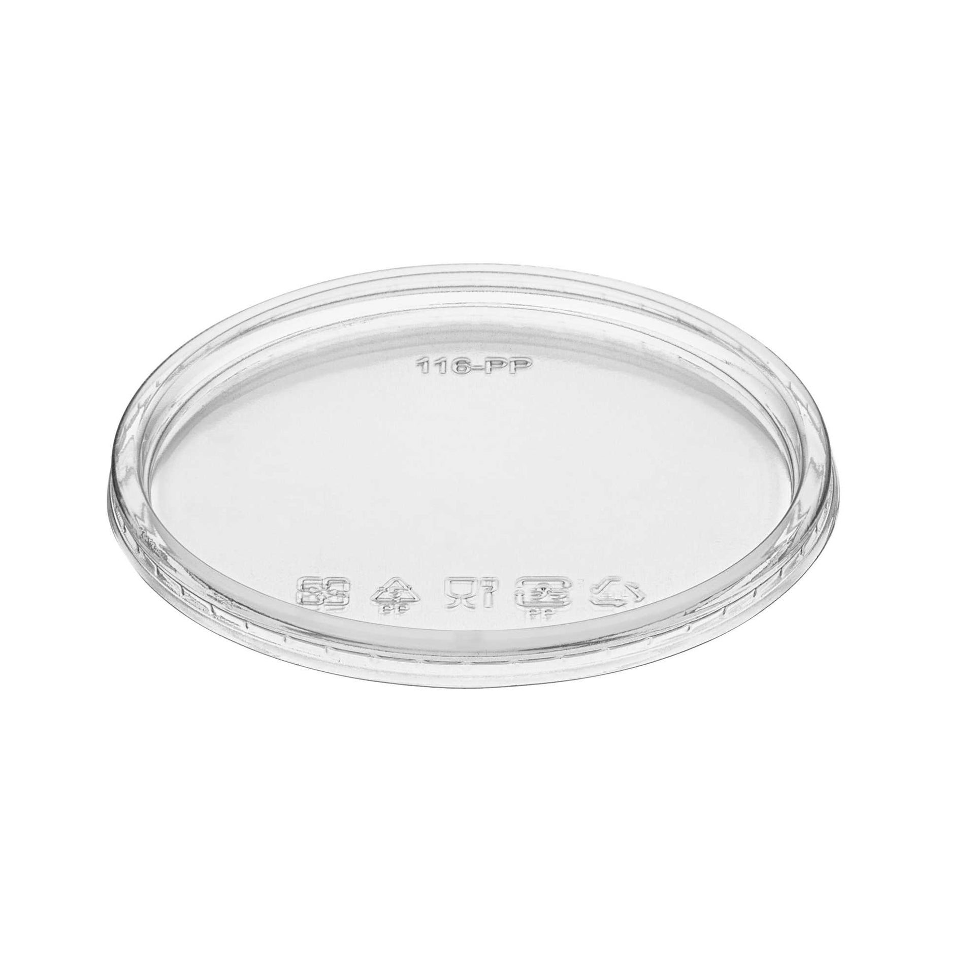 SustainaLite Clear Plastic Lid - Fits 8, 12, 16, 24 and 32 oz Deli Containers - 50 count box
