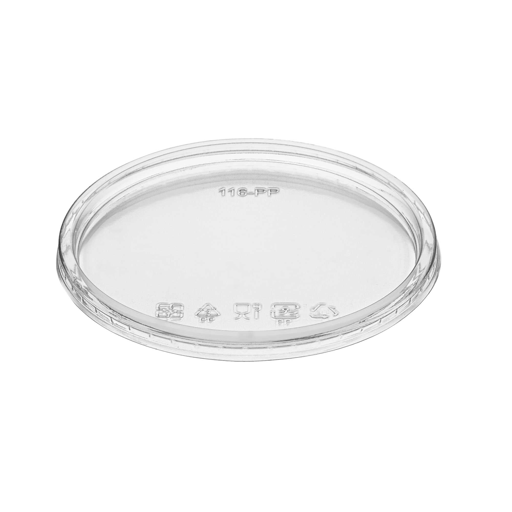 SustainaLite Clear Plastic Lid - Fits 8, 12, 16, 24 and 32 oz Deli Containers - 500 count box