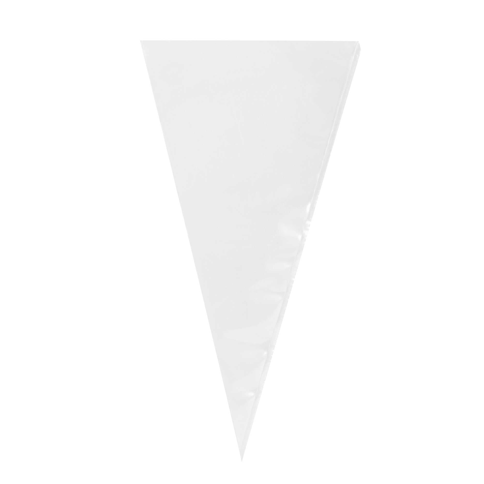 Pastry Tek Clear Plastic Disposable Pastry Piping Bag - 100 Bags / Roll - 12" - 1 count box