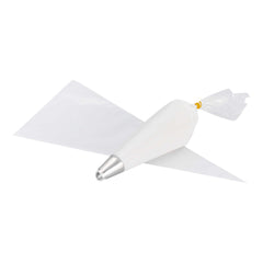 Pastry Tek Clear Plastic Disposable Pastry Piping Bag - 100 Bags / Roll - 14